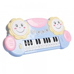 中国智恩堡zhienb 儿童电子琴音乐拍拍鼓早教益智钢琴玩具3003暖蓝