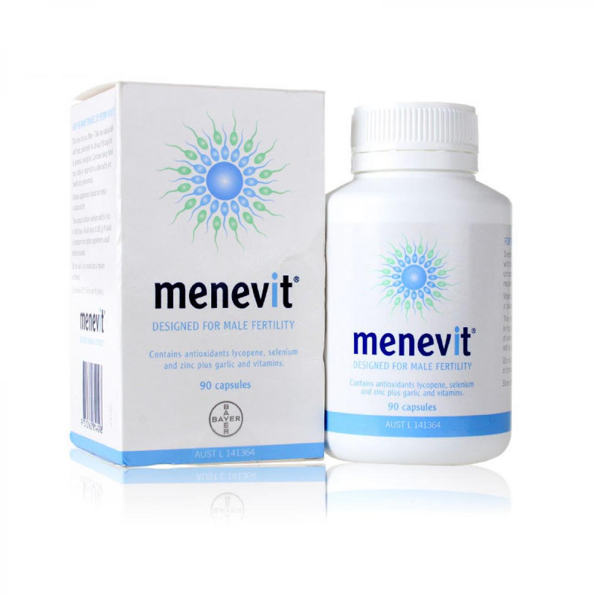 【全球购】2瓶装 MenEvit 男士备孕优生 增加精子 叶酸90粒 保税仓