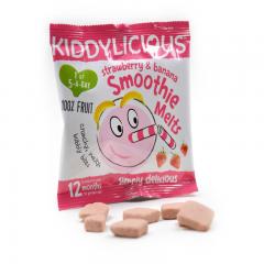 【中文标】英国童之味牌Kiddylicious 草莓香蕉水果溶溶豆6g*16