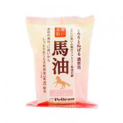 日本	沛丽康PELICAN洁面天然美肤皂马油 80g  四盒装