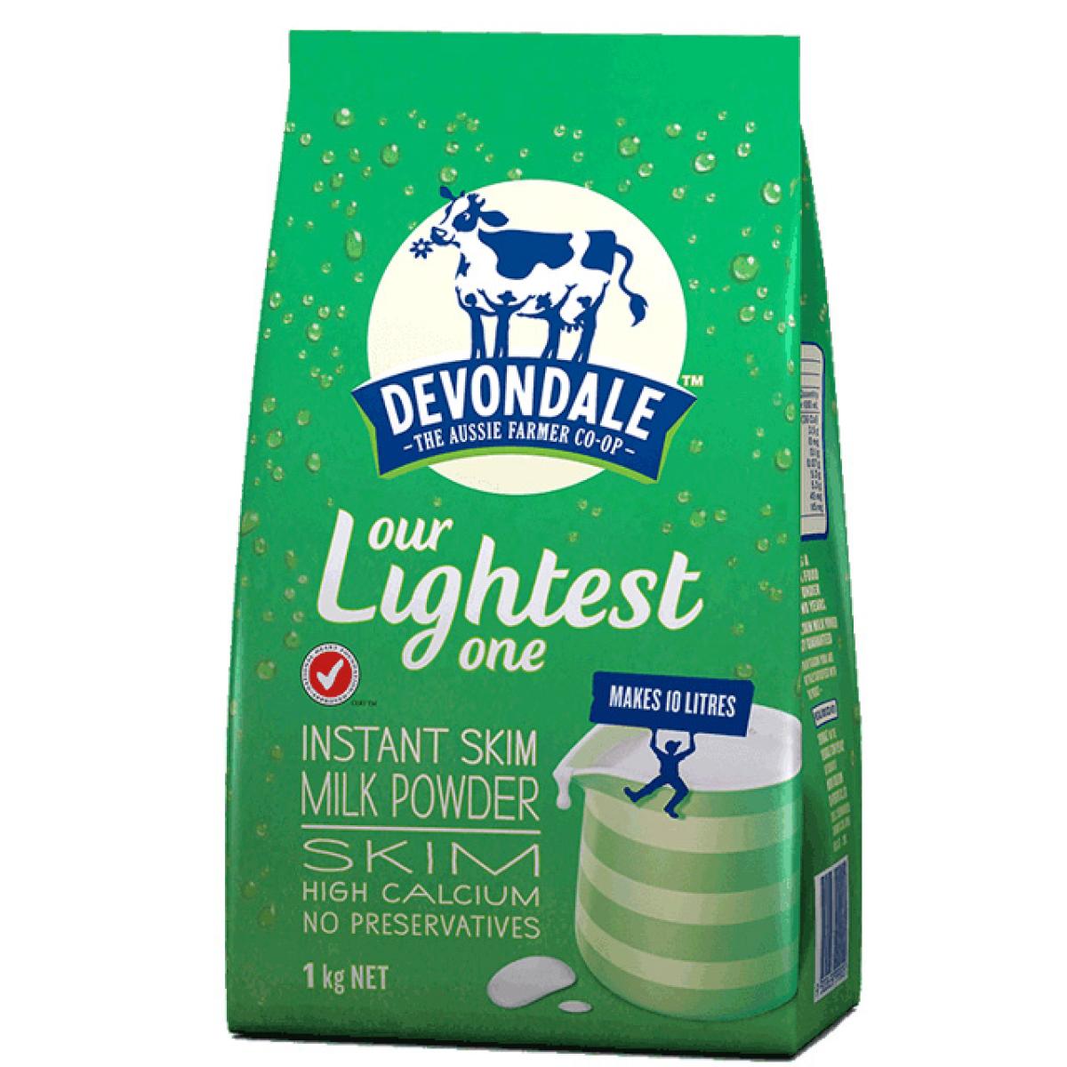 Devondale德运 高钙脱脂成人牛奶粉 1kg/袋