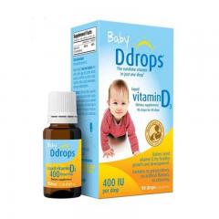 香港直邮美国D美国Ddrops婴幼儿补钙VD维生素D3滴剂 2.5ml