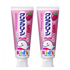 花王防蛀补钙护齿木糖醇儿童牙膏 70g 草莓味*2件