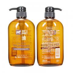 2瓶装  日本熊野油脂无硅天然弱酸性马油洗发水600ml