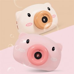 淖丰 抖音同款泡颜色随机泡机 小粉猪电动吹泡泡相机 猪猪儿童玩具礼物 单个盒装