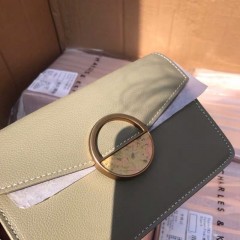 CHARLES＆KEITH 小方包半圆彩石扣女士单肩斜挎包绿色