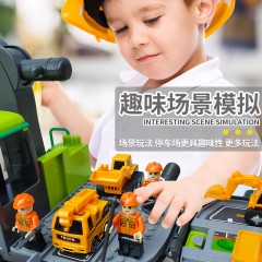 中国聚贝星 大号挖掘机 玩具工程车套装合金仿真大吊车——HS2055 绿色