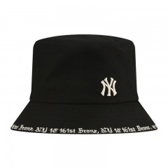 MLB HG系列渔夫帽卡其字母NY 32CPHG011-50B 黑色57码