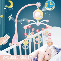 中国智恩堡zhienb 新生儿床铃玩具0-1岁音乐旋转遥控 蓝色