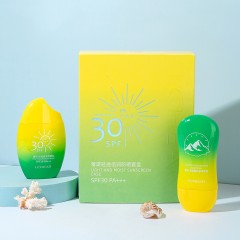 【国产】CO.E韩伊 蕾琪清透倍润防晒套盒 SPF30 PA+++（防晒乳55g+修护乳55g）