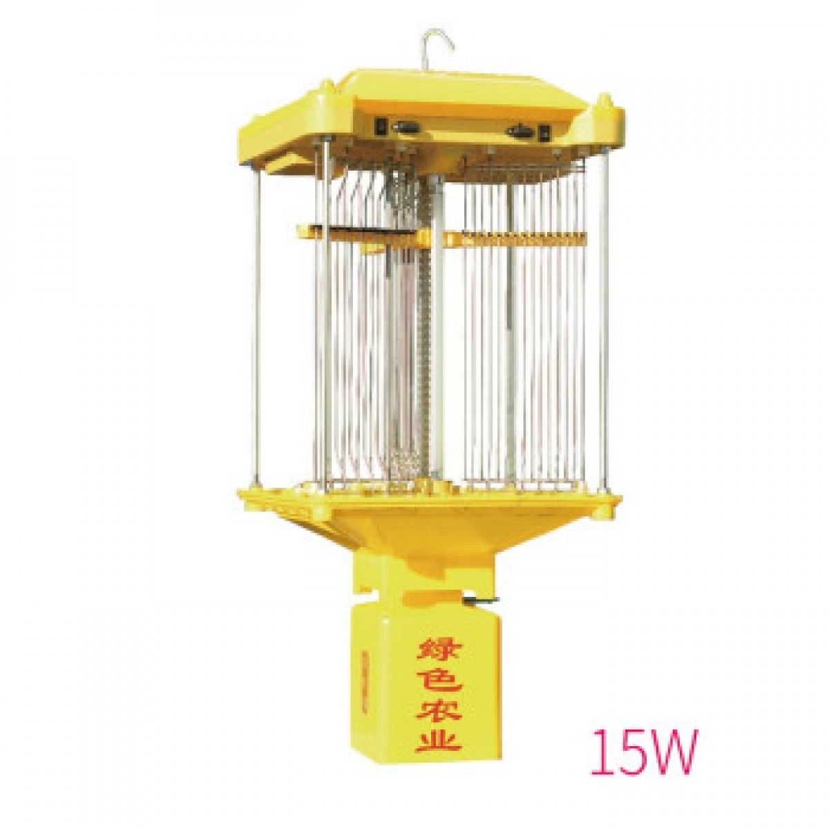 尚科频振式杀虫灯户外果园农用灭虫灯鱼塘全自动清虫诱蛾灭蚊黑光灯诱虫灯 自动清虫-15w