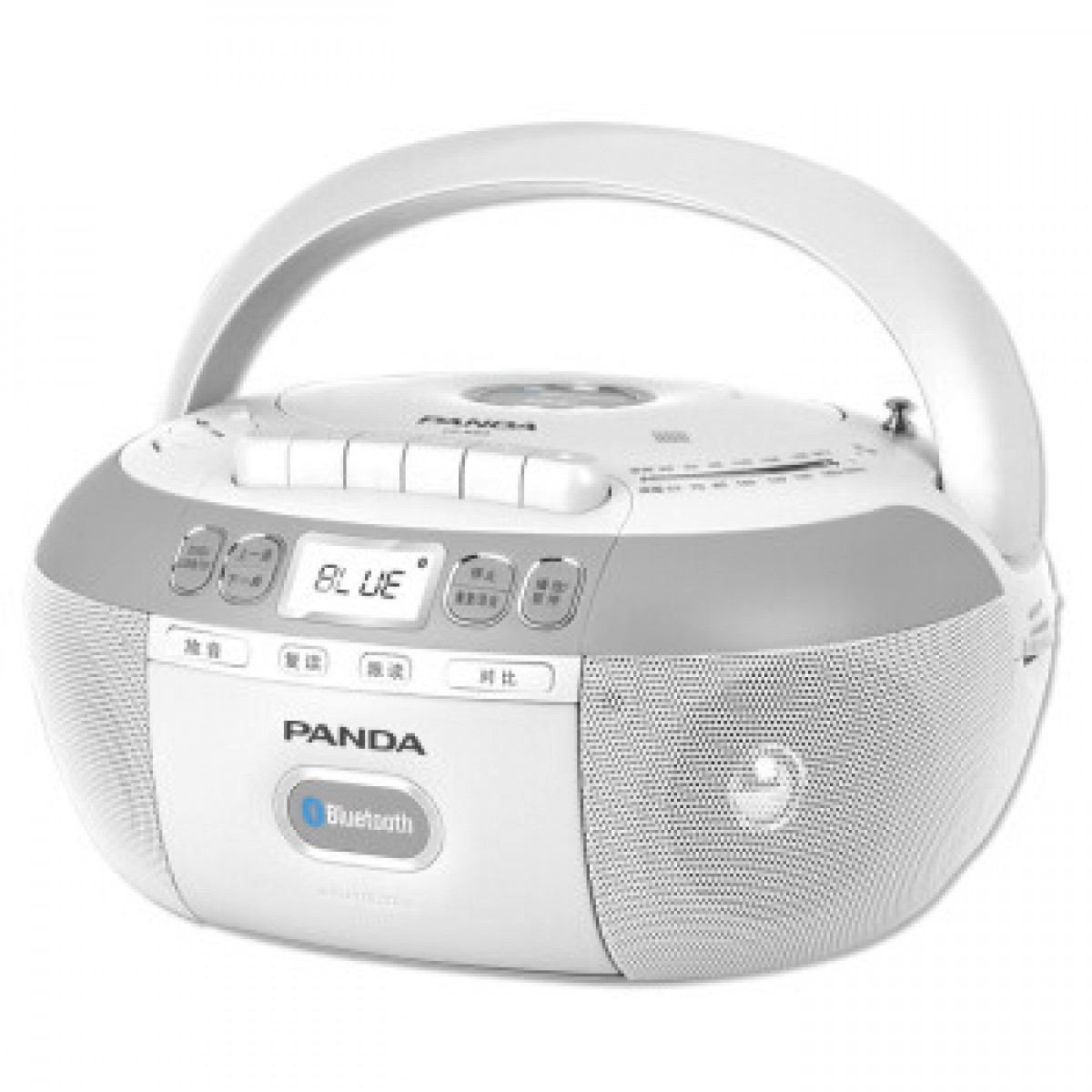 熊猫（PANDA) CD-880 蓝牙音响CD复读机DVD光盘播放机磁带机录音机U盘插卡转录胎教机 收录学习机（白色）