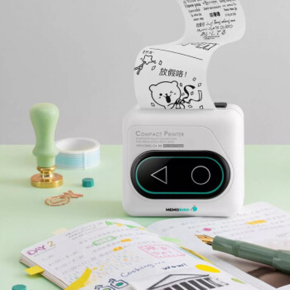 小米有品 咕咕机(Memobird) G4 高清错题神器学习机 拍照搜题 高效学习学生迷你打印机 红色