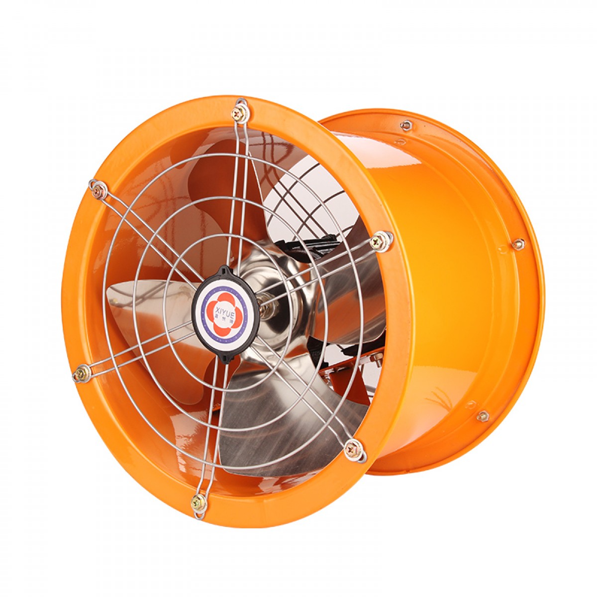 工业高速轴流圆筒抽风机换气排气扇厨房排油烟大功率强力12寸通风