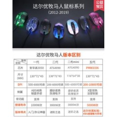 达尔优牧马人鼠标游戏专用1代2代5代EM915有线lol/cf吃鸡csgo辅助压枪宏机械电竞笔记本台式电脑通用