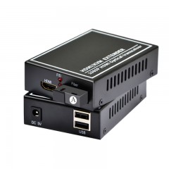 HaohanxinHDMI光端机转光纤延长器光端机HDMI带USB高清1080一台光