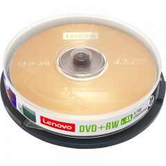 联想档案级可擦写dvd光盘DVD RW可反复多次重复刻录4.7G空白刻录盘dvd可重写光盘空白dvd光盘台产10片桶装