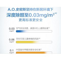 A.O.史密斯 甲醛数显 空气净化器 家用 除甲醛分解 除细菌PM2.5除异味 适用装修新房 办公室 KJ800F-C15-PF+