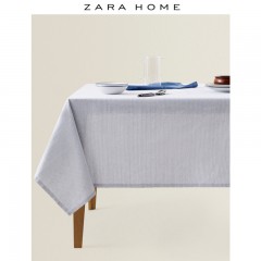Zara Home 条纹桌布台布长方形桌垫家用餐桌布艺