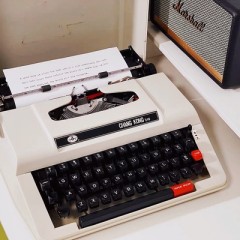 长空310老式打字机可打字英文机械复古 Typewriter怀旧古董可打印