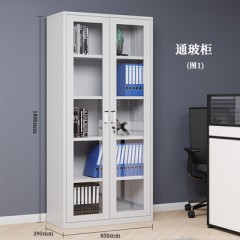 上海钢制办公室文件柜铁皮柜子档案柜资料柜财务凭证带锁储物书柜厚度0.5mm
