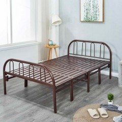 铁床折叠床单人床钢丝床1米铁艺床出租屋午休床家用双人床