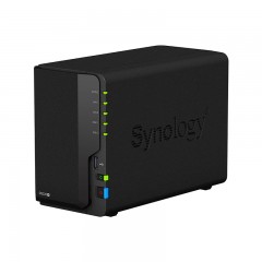 Synology群晖DS220+群辉DS218+升级2盘位NAS网络存储器家庭主机私有个人云盘企业局域网文件共享服务器硬盘盒