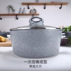 24cm麦饭石色不粘汤煲