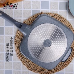 3合1麦饭石色早餐煎盘