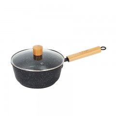 20cm麦饭石色不粘铁质奶锅