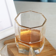185ml三件套玻璃八角杯套装