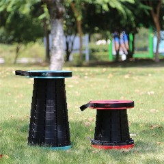 折叠伸缩凳红色户外便携