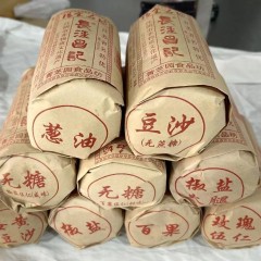 江阴长泾正宗老式苏式月饼宫廷无蔗糖零食点心（豆沙味）一卷500克