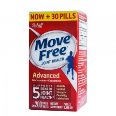 【跨境保税】Move Free维骨力氨糖软骨素片 红瓶200粒