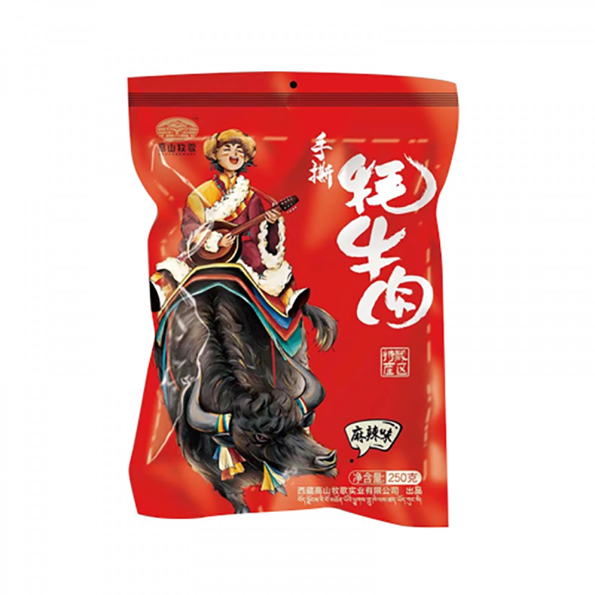 高山牧歌手撕牛肉麻辣味250g