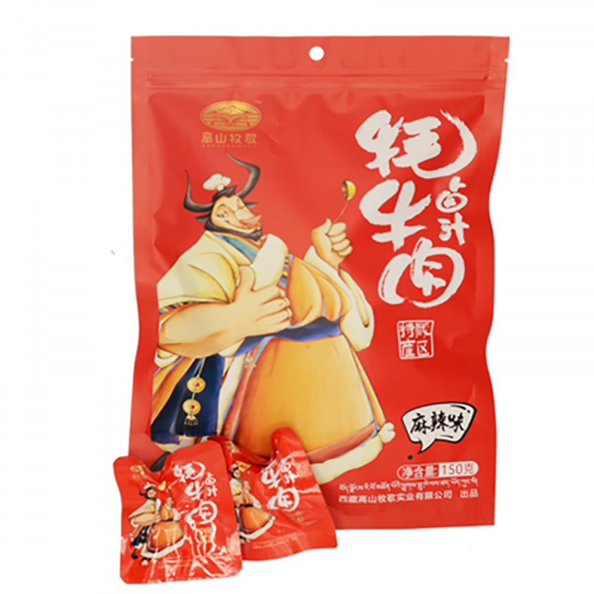 高山牧歌卤汁牛肉麻辣味150g*2袋
