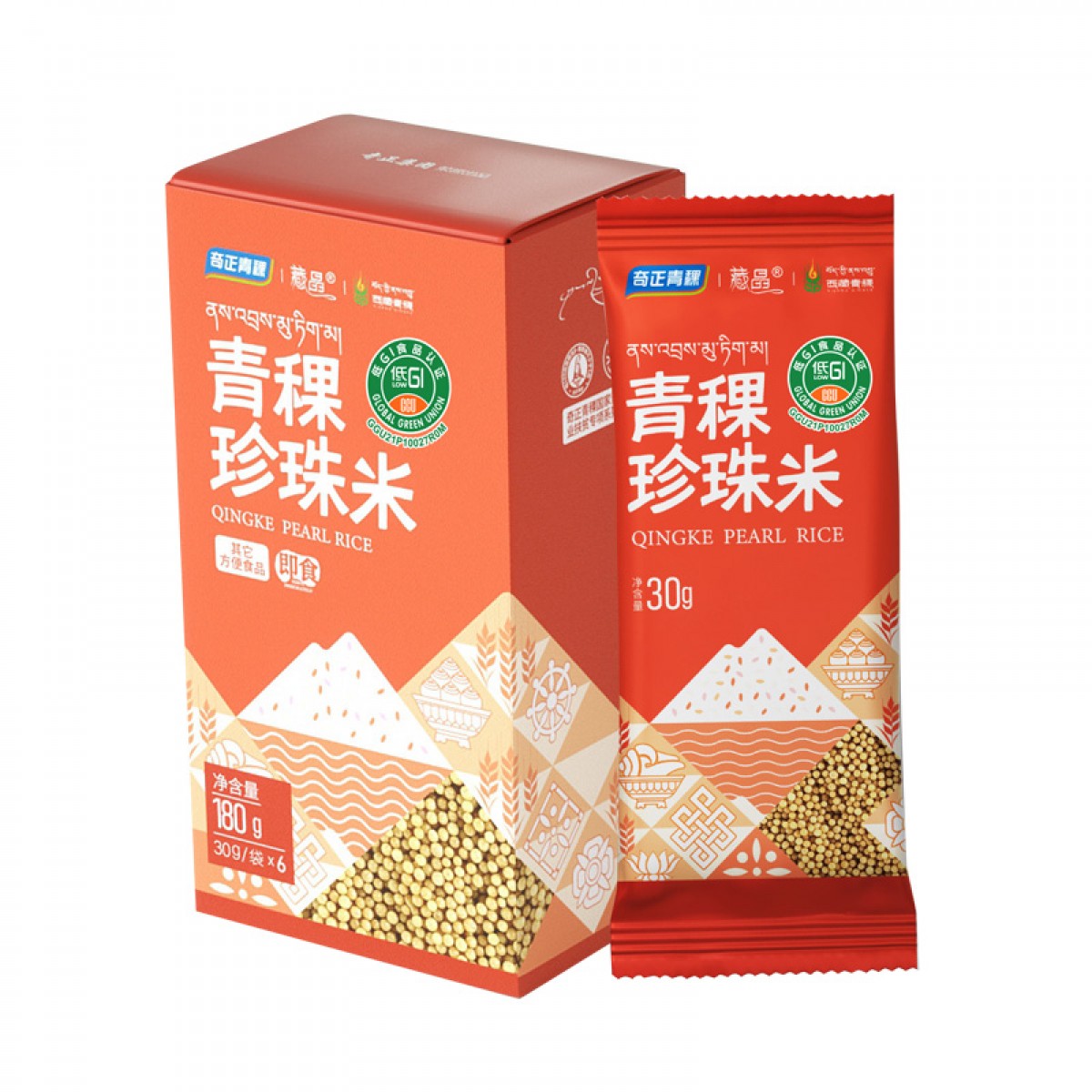 奇正青稞青稞珍珠米180g/盒*2