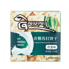 吉祥粮青稞苏打饼干-香葱味120g*3盒